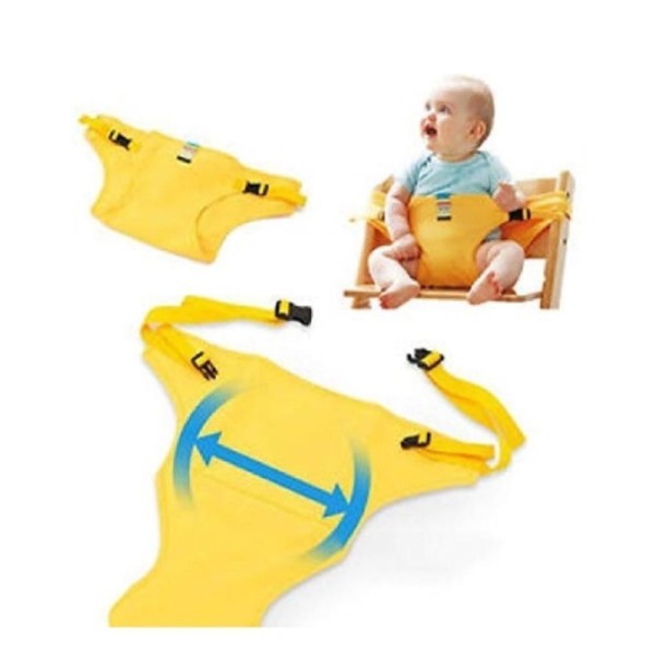Encontraproduto.com.br - Cadeirinha Para O Bebê Cinto Em Tecido Portátil Alimentação Viagem Restaurante Colo Rosa
