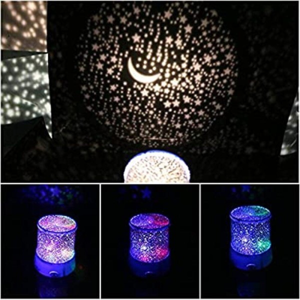 Encontraproduto.com.br - LUMINARIA LED ABAJUR PROJETOR SOLAR ESTRELAS NO CEU TETO E PAREDE INFANTIL PARA QUARTO COM CABO CARREGADOR MENINO E MENINA