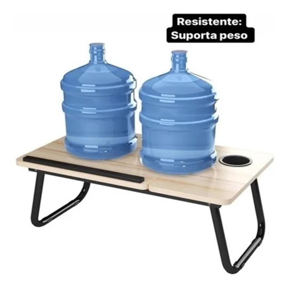 Encontraproduto.com.br - Suporte Para Notebook Mesa Em Madeira Cama Ajustavel Multifuncional Sofa Apoio Home Office Dobravel Azul