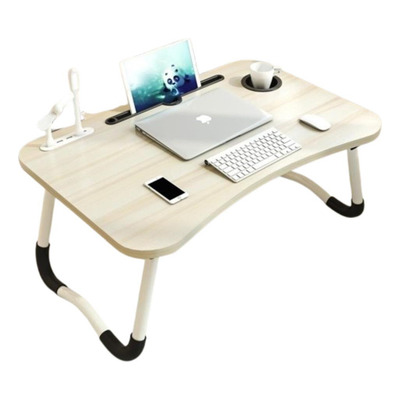 Encontraproduto.com.br - Mesa Para Notebook Com Usb Ventilador E Iluminação Para Cama Ou Sofá Dobrável