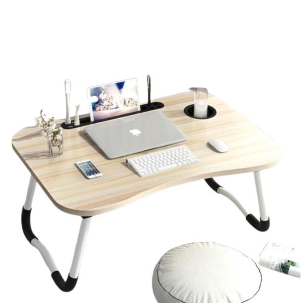 Encontraproduto.com.br - Mesa Para Notebook Com Usb Ventilador E Iluminação Para Cama Ou Sofá Dobrável
