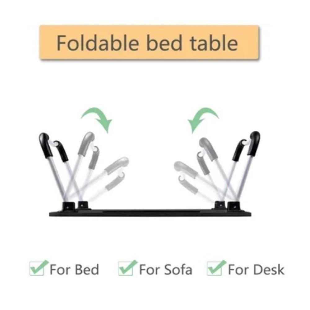 Encontraproduto.com.br - Mesa Para Notebook Com Usb Ventilador E Iluminação Para Cama Ou Sofá Dobrável