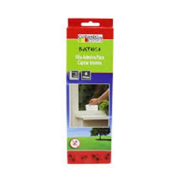 Encontraproduto.com.br - KIT 5 FITA ADESIVA ARMADILHA COLA ANTI FORMIGA MOSCA PARA CAPTURAR INSETOS COM 4 UNIDADES