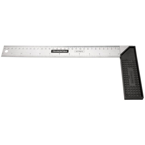 Esquadro Aço 25cm Tramontina