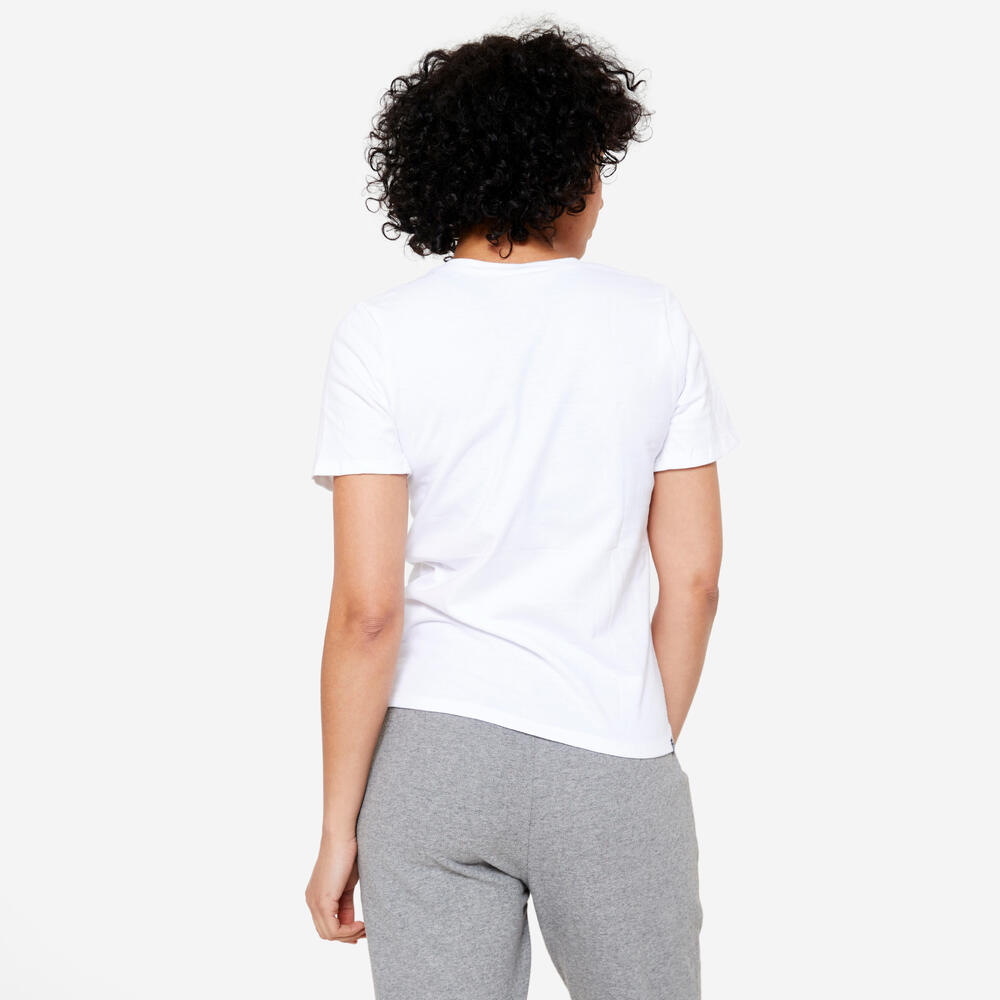 Encontraproduto.com.br - Camiseta Feminina de Ginástica 500 Domyos