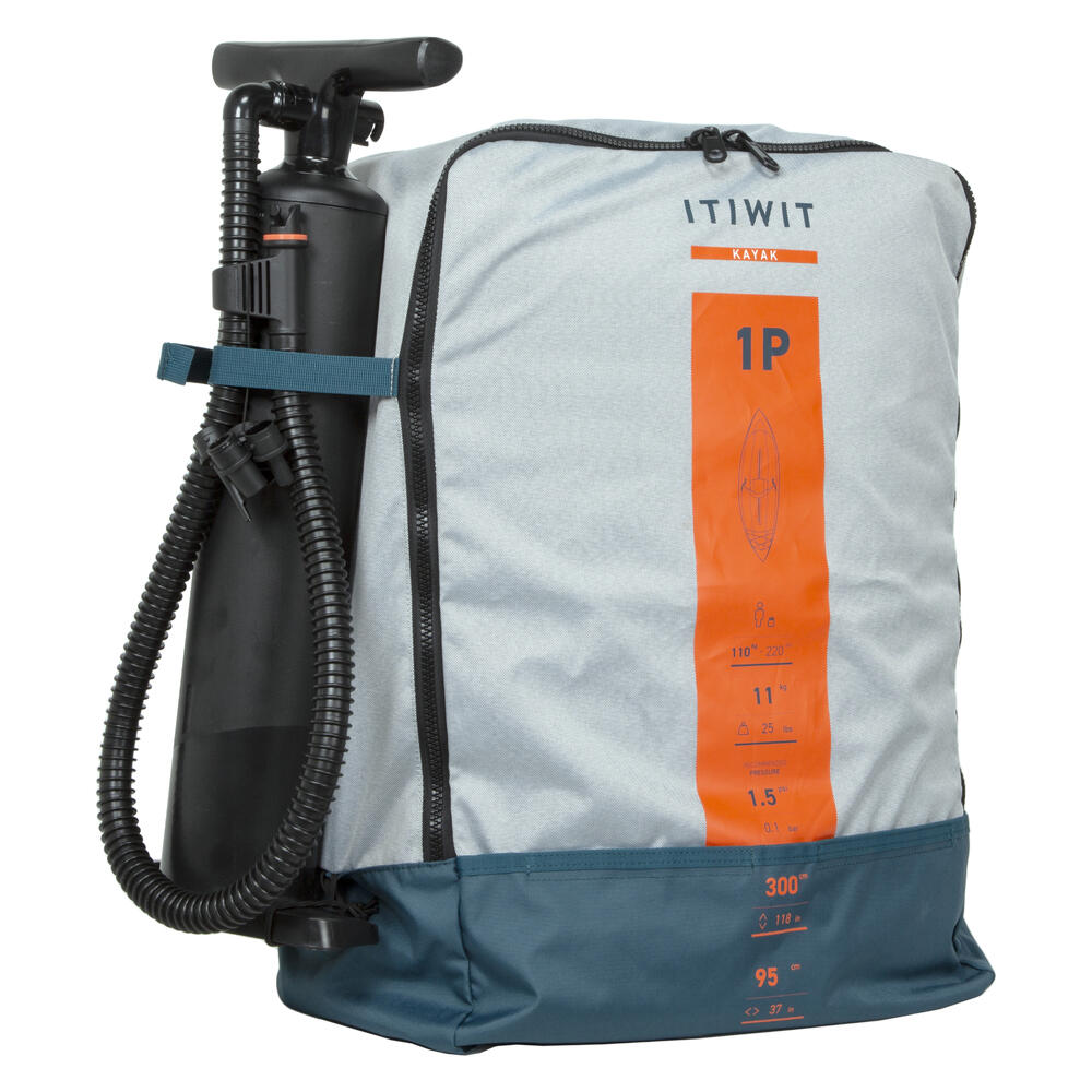 Encontraproduto.com.br - Canoa Caiaque Inflável De Passeio 1 Lugar - Itiwit