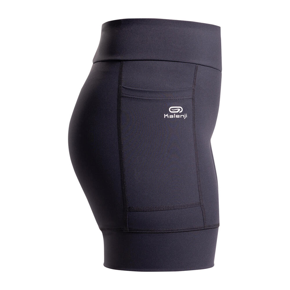 Encontraproduto.com.br - Shorts Feminino de Corrida Mid Tight Kalenji