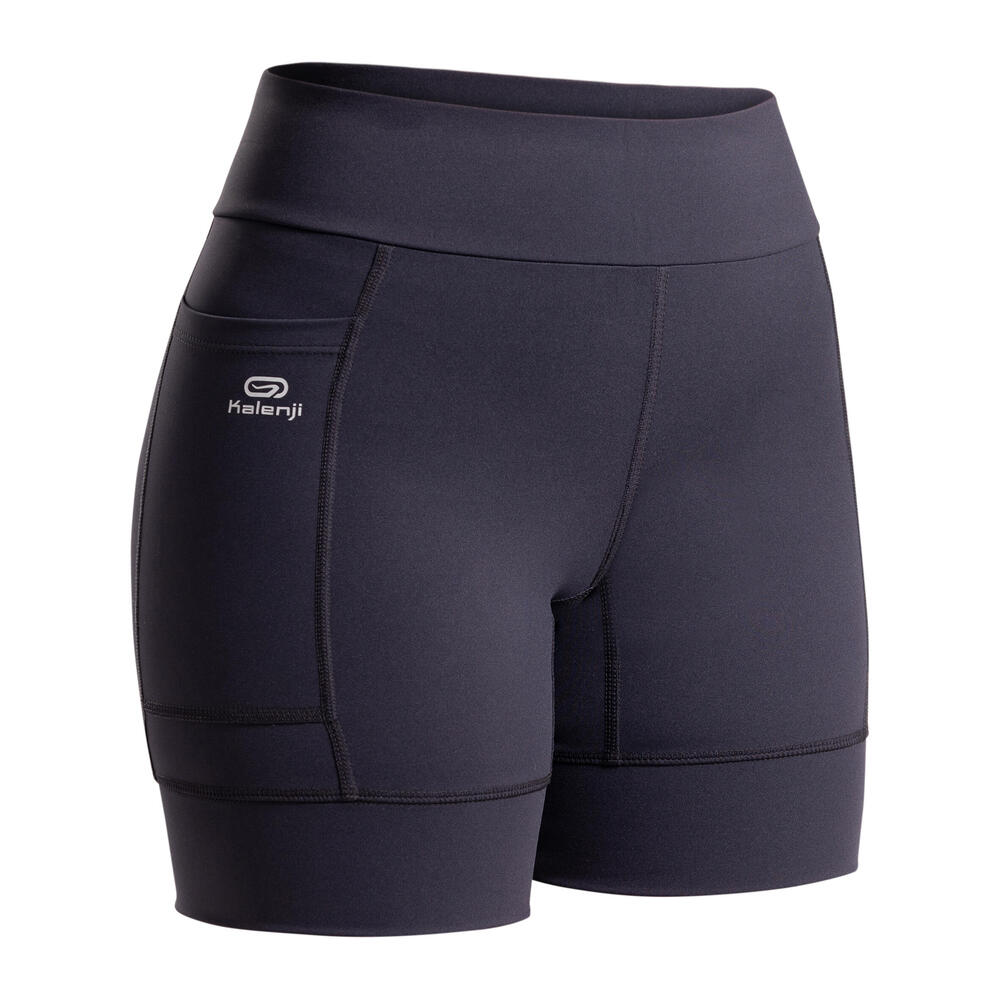 Encontraproduto.com.br - Shorts Feminino de Corrida Mid Tight Kalenji