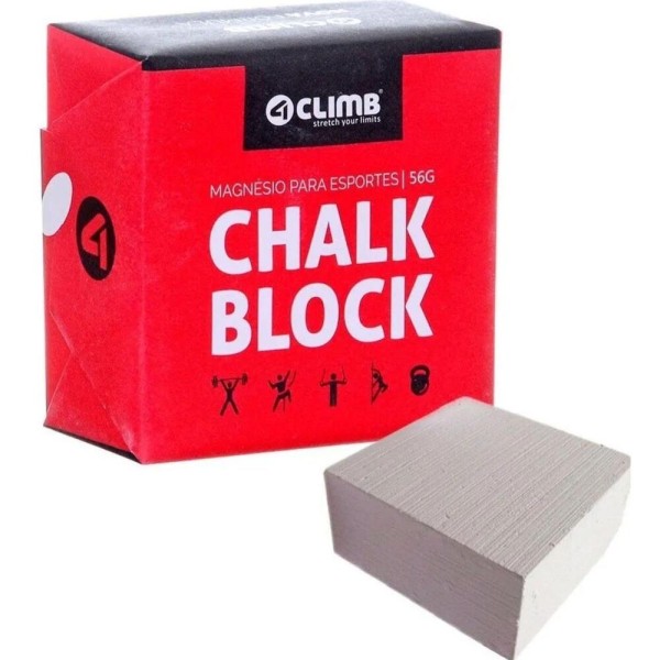 Encontraproduto.com.br - Magnésio de Escalada Chalk Block 56g 4Climb