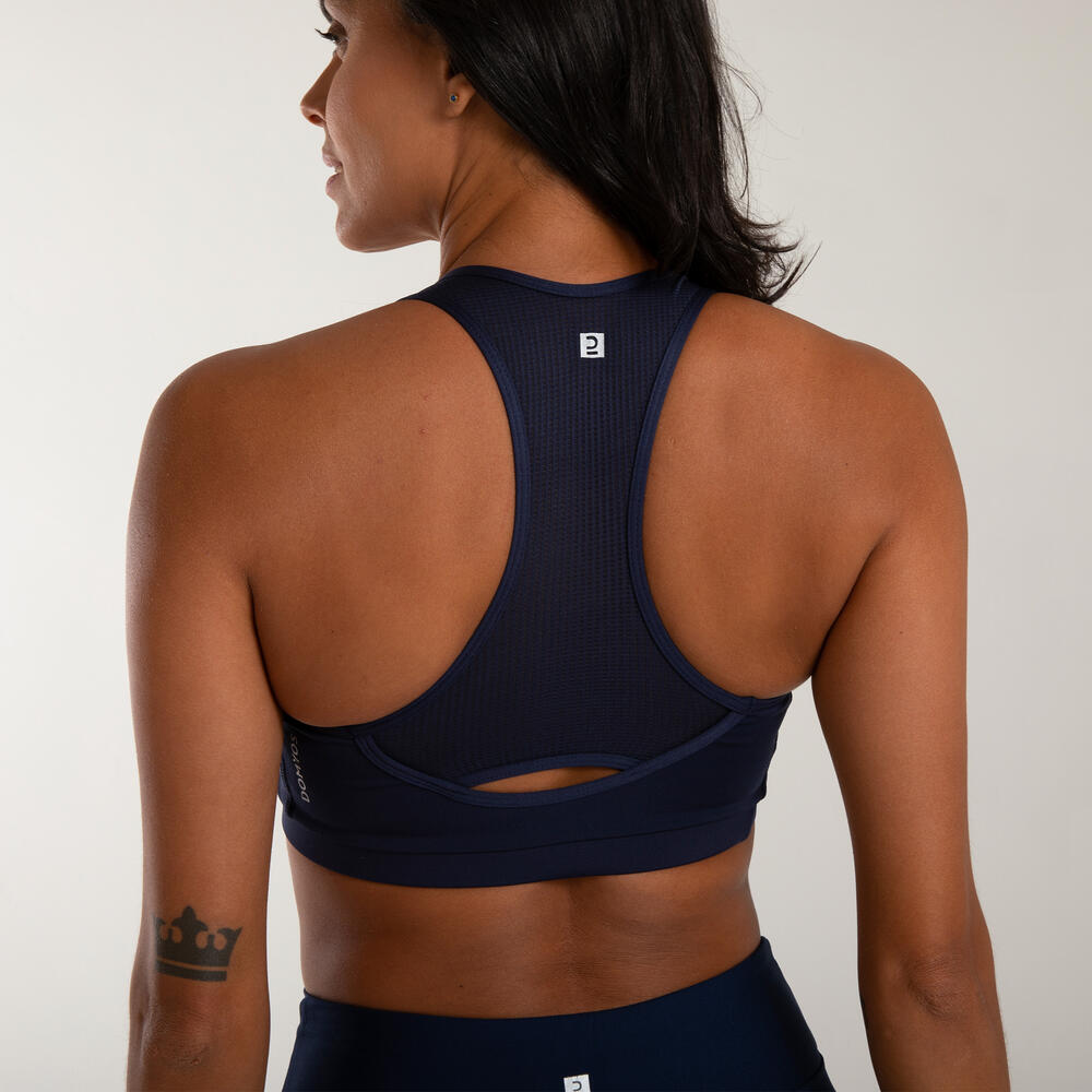 Encontraproduto.com.br - Top Feminino de Treino Dinâmico 500 Domyos