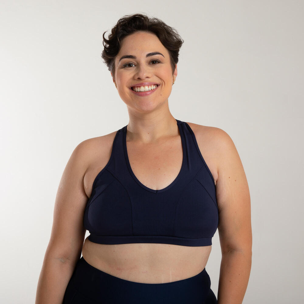 Encontraproduto.com.br - Top Feminino de Treino Dinâmico 500 Domyos