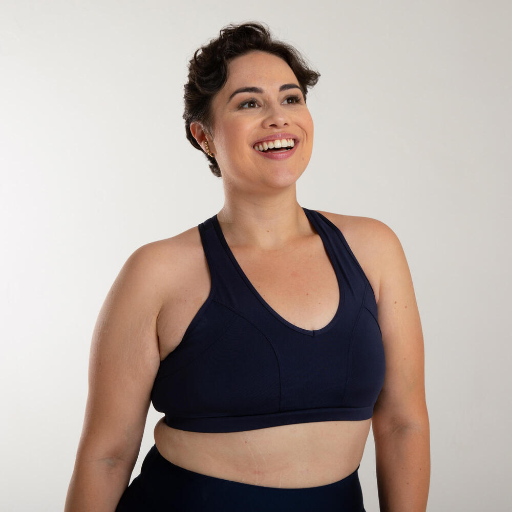 Encontraproduto.com.br - Top Feminino de Treino Dinâmico 500 Domyos
