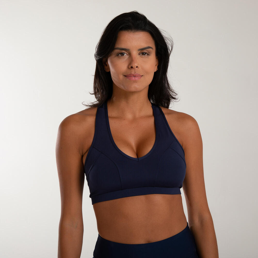 Encontraproduto.com.br - Top Feminino de Treino Dinâmico 500 Domyos