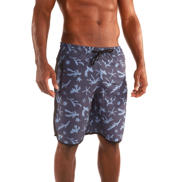 Encontraproduto.com.br - Bermuda Masculina de Surf Bolso com Zíper e Cintura Elástica 150 Olaian