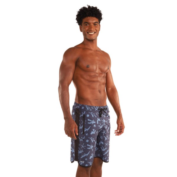 Encontraproduto.com.br - Bermuda Masculina de Surf Bolso com Zíper e Cintura Elástica 150 Olaian