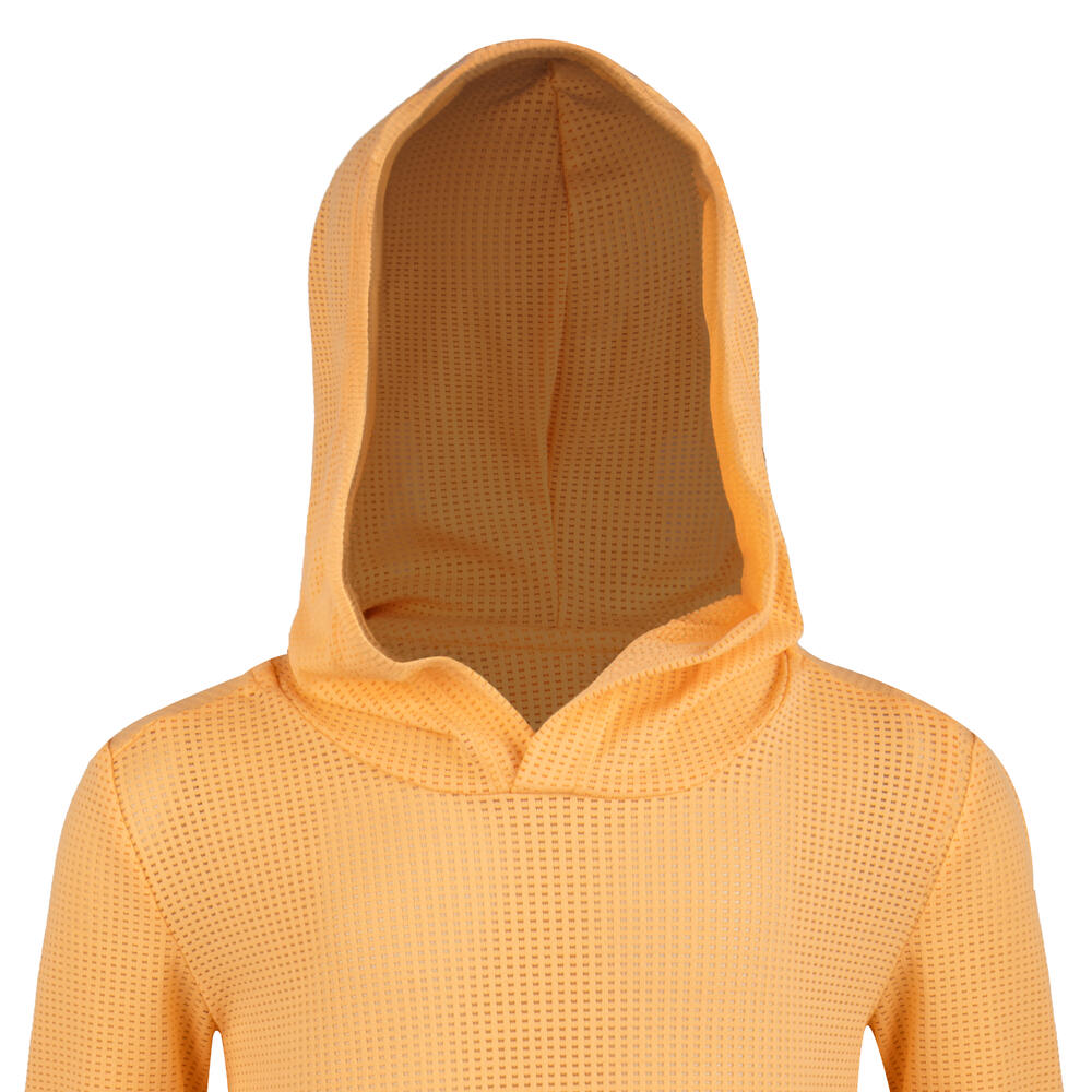 Encontraproduto.com.br - Jaqueta infantil com capuz de Treino Cardio 500