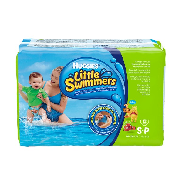 Encontraproduto.com.br - Fraldas Huggies Little Swimmers Mar e Piscina P 12 unidades