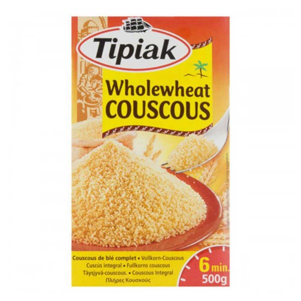 COUSCOUS TIPIAK WHOLEWHEAT 500G