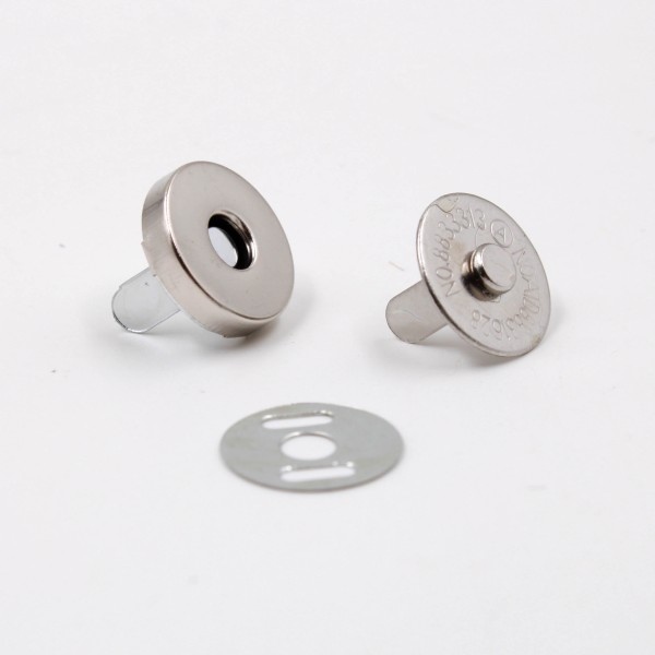 Encontraproduto.com.br - FECHO REDONDO MAGNÉTICO PARA BOLSA 14MM EM FERRO COM 200 PARES