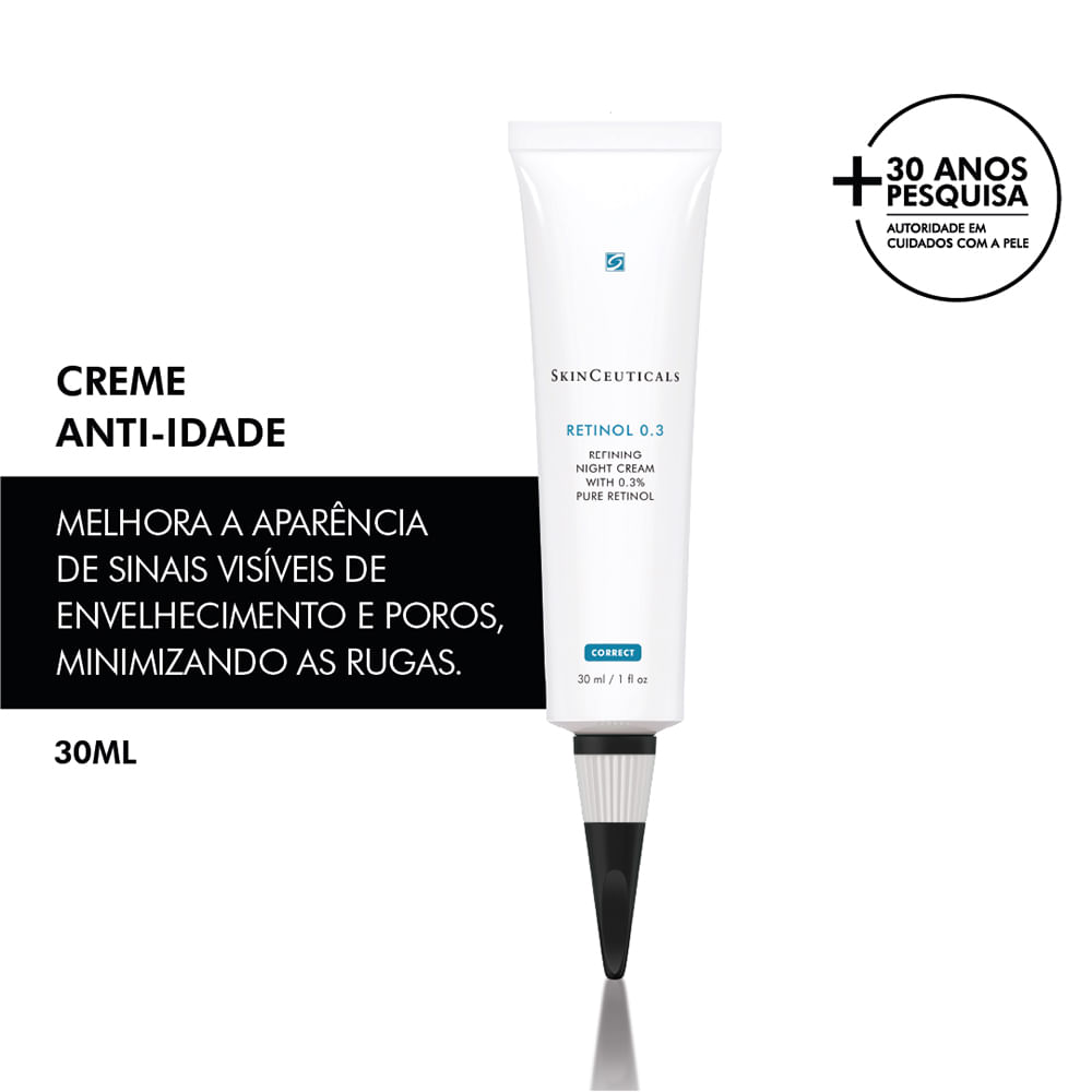 Encontraproduto.com.br - Sérum Anti-Idade Skinceuticals Noturno Retinol 0.3 30ml