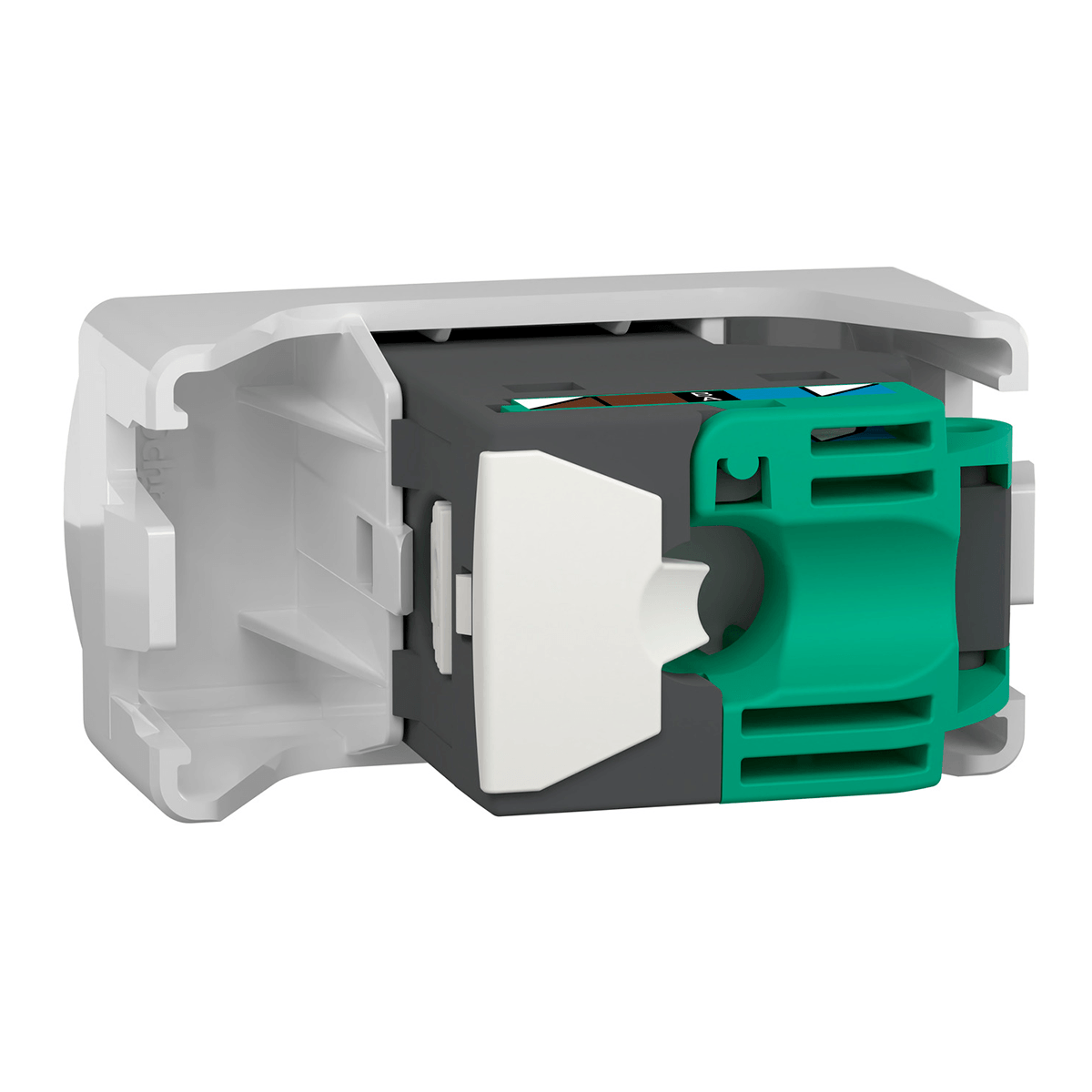 Encontraproduto.com.br - Módulo Miluz TOMADA RJ45 CAT 5E UTP LCS2 S3B74100 Schneider