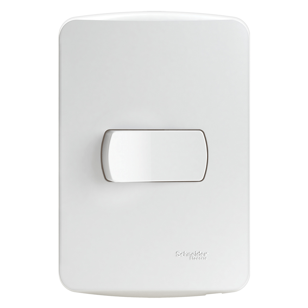 Conjunto Interruptor Simples 10a 250v Pl Branco Miluz Scnheider