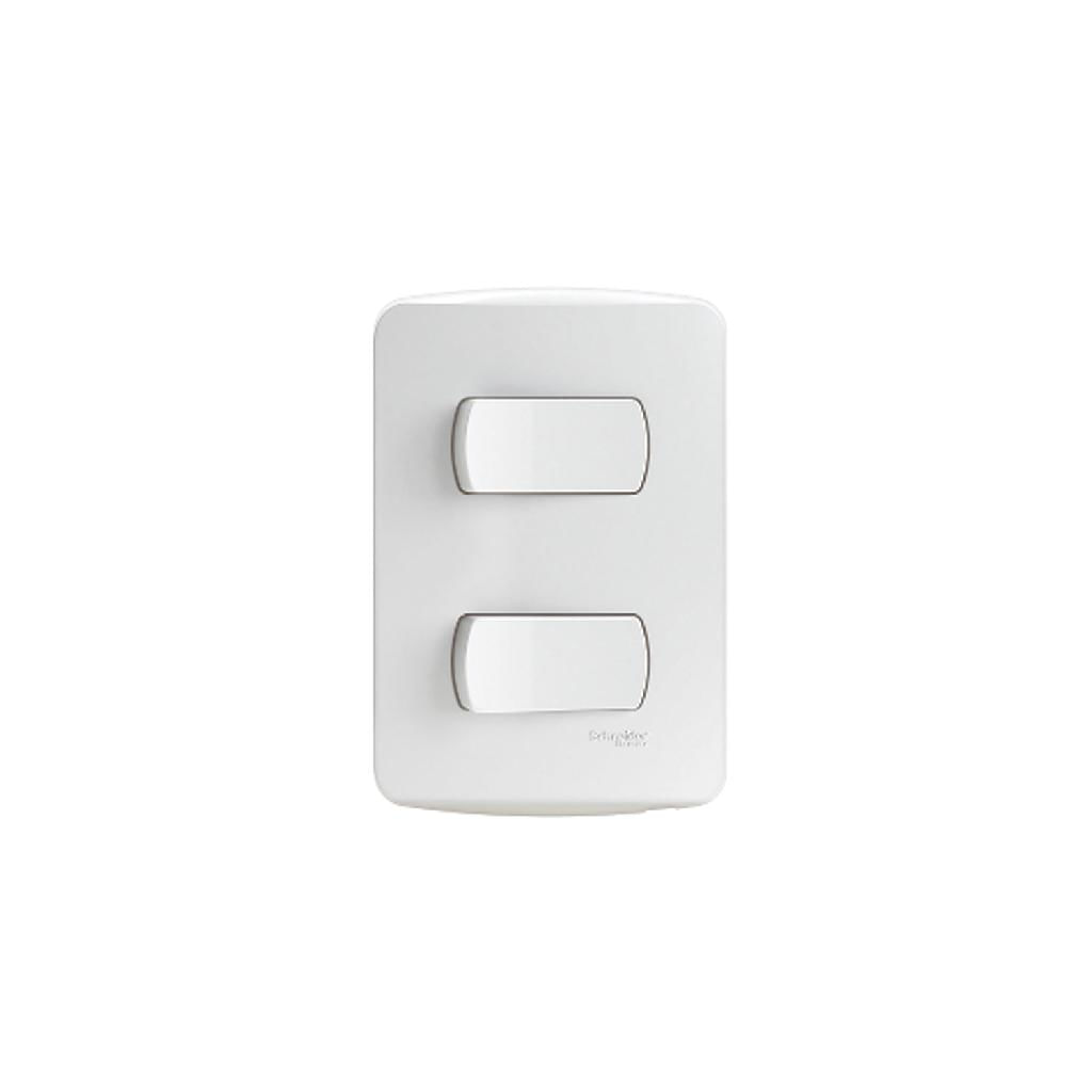 Encontraproduto.com.br - Conjunto 2 Interruptores Paralelos 10A 250V PL/BR- Schneider.