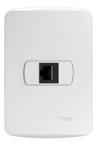 Encontraproduto.com.br - Conjunto Montado Tomada Informática Rj45 8 Fios Cat5E S3B64100 Branco Miluz Schneider