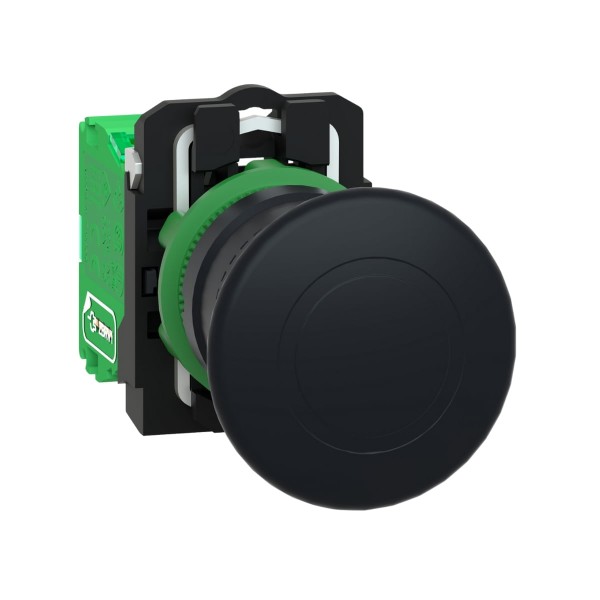 Encontraproduto.com.br - Botão 22Mm Transmissor Sem Fio Sem Bateria Cogumelo 40Mm Preto Zb5Rtc2 Schneider