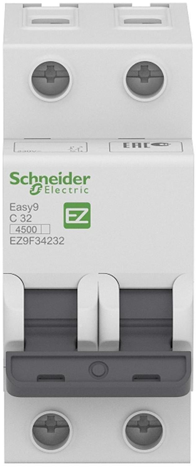 Disjuntor Easy9 2p 63a Curva C 5ka - Ez9f33263 - Schneider