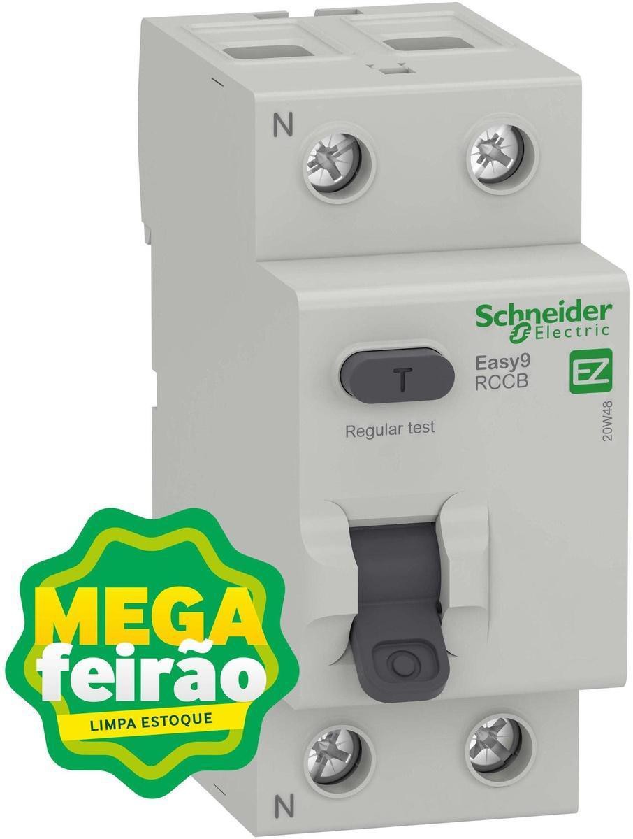 Encontraproduto.com.br - Idr Interruptor Diferencial Residual Easy9 2p 30ma 40a Schneider