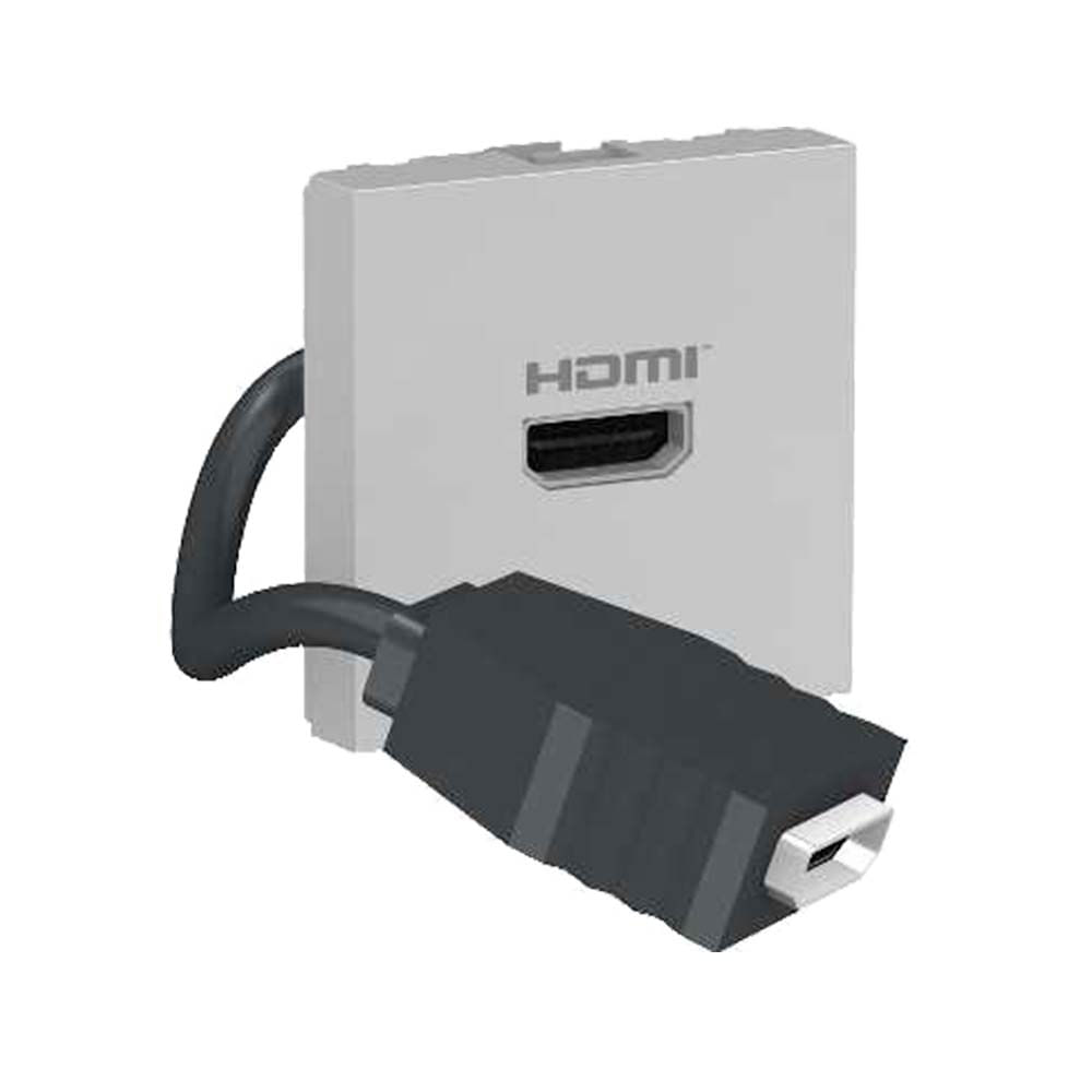 Módulo Schneider Orion Tomada HDMI 2 Módulos Alumínio S70647274