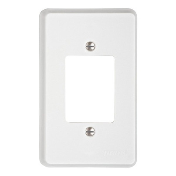 Encontraproduto.com.br - Placa 4X2 Para 3 Módulos Para Áreas Umidas Branco IP55 S73110355 Orion Schneider