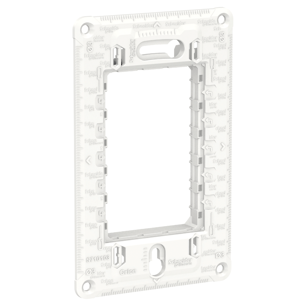 Encontraproduto.com.br - Suporte 4x2 Para 3 Módulos S71010324 Orion