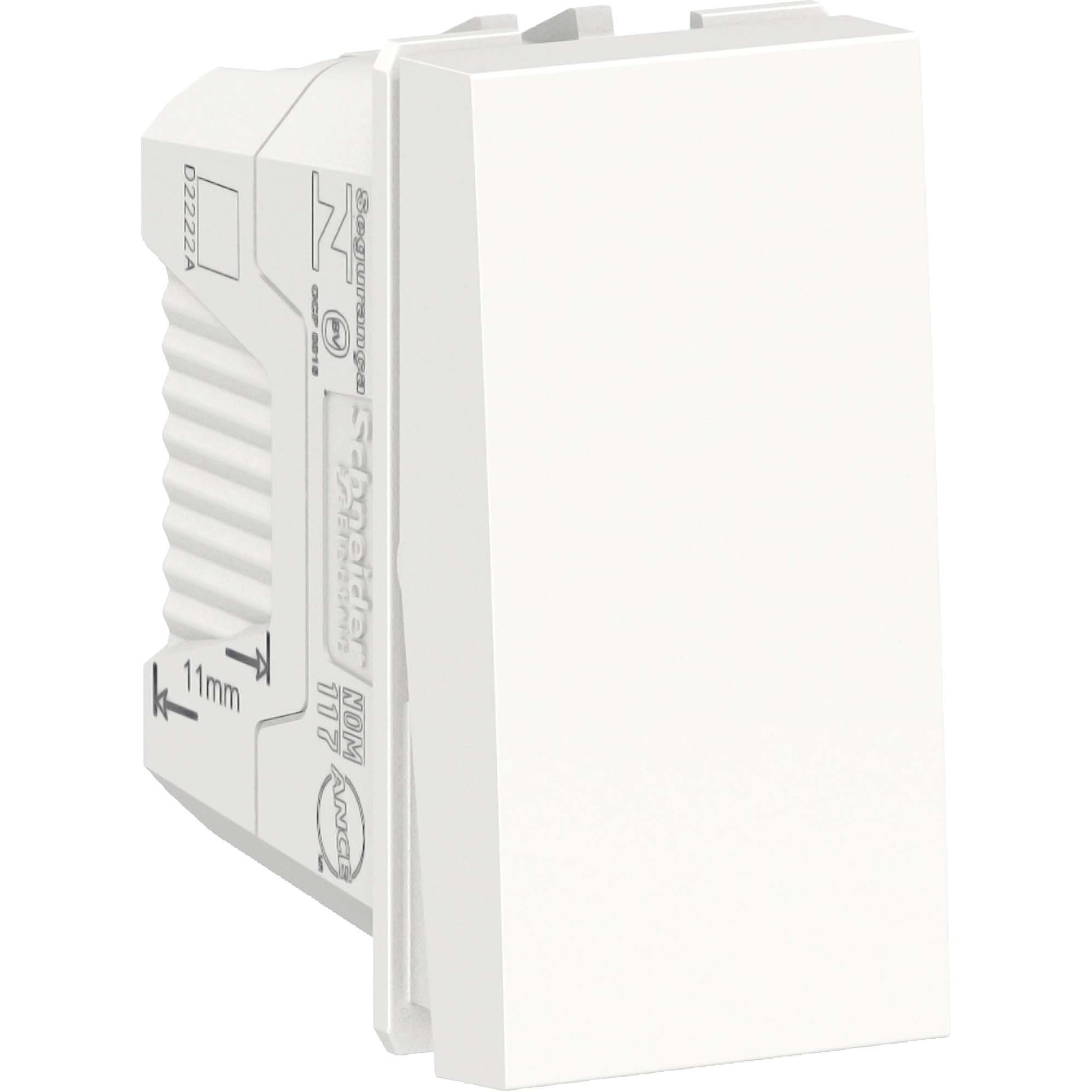 Módulo Pulsador Antibact Orion Schneider Eletric 10A 250V Branco