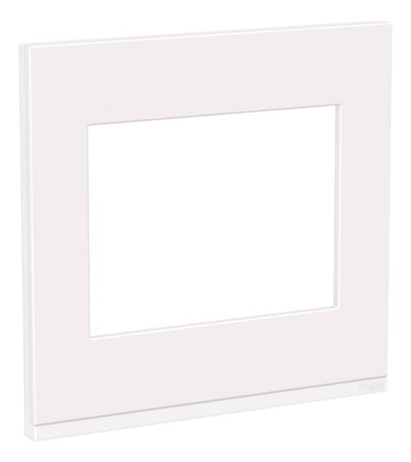 Encontraproduto.com.br - Placa 4X4 Para 6 Módulos Com Suporte Branco E Branco Fenix Orion Schneider