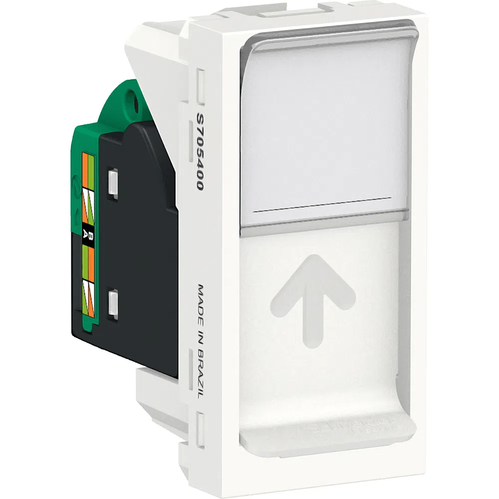 Encontraproduto.com.br - Módulo De Soquete Rj45 (8 Fios) Branco S70540004 Orion Schneider