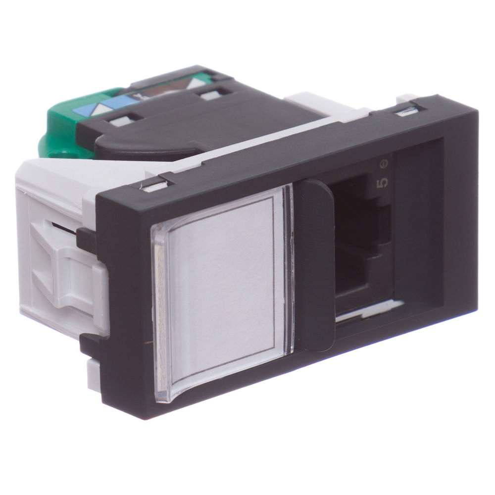 Encontraproduto.com.br - Módulo Tomada RJ45 8 Fios Orion Utp Cat.5 Gr S70540094 Schneider
