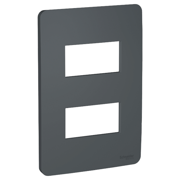 Encontraproduto.com.br - Placa 4x2 2 Postos Schneider Orion Stellar Black