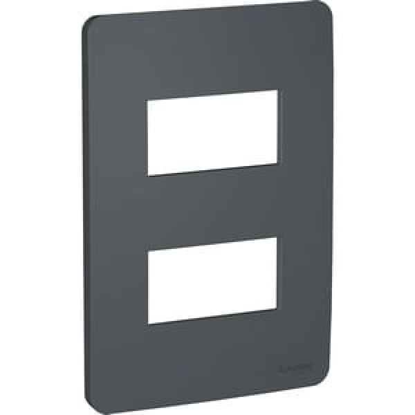 Encontraproduto.com.br - Placa 4x2 2 Postos Schneider Orion Stellar Black
