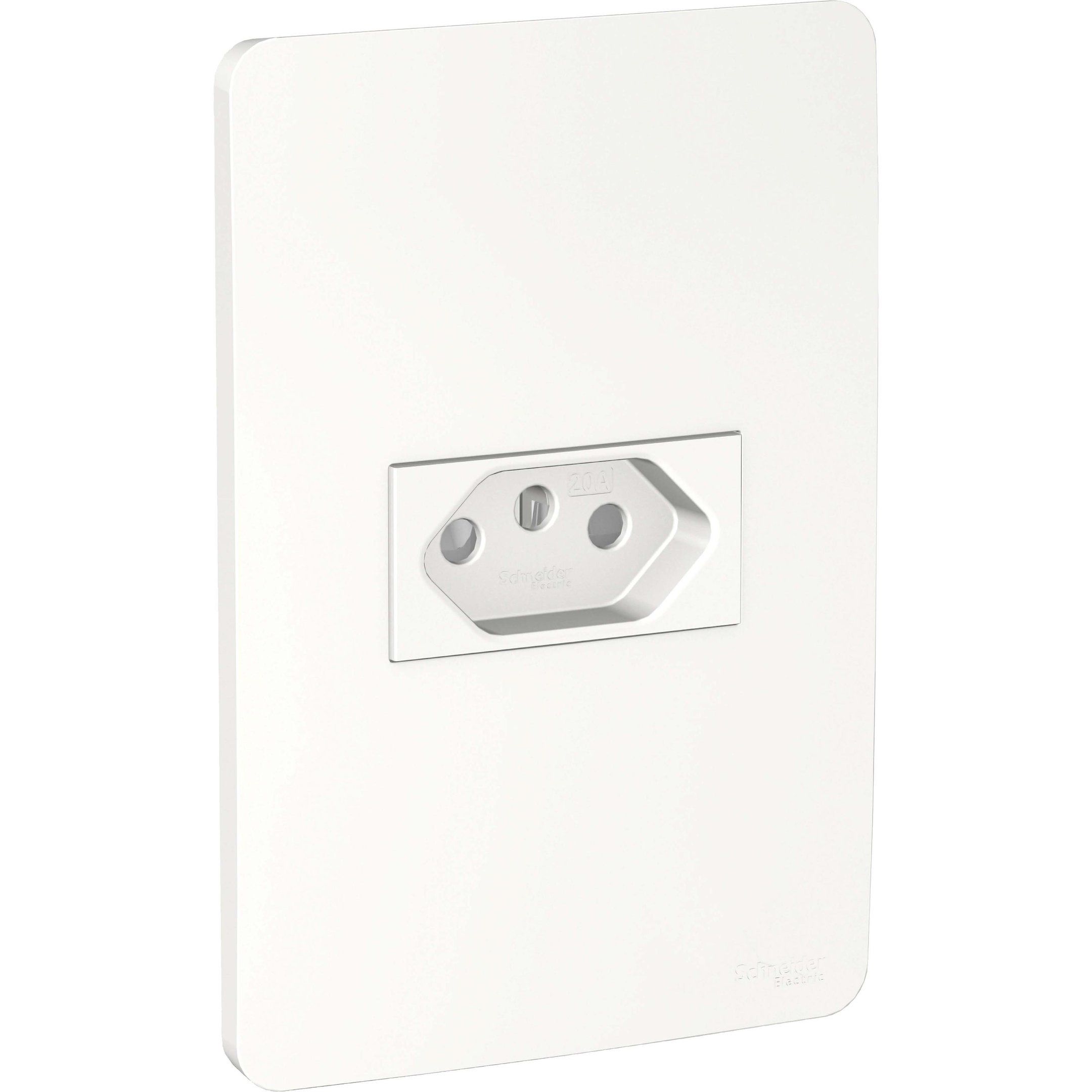 Encontraproduto.com.br - Conjunto Tomada BR 2P T 20A 250V Branco Orion - Schneider.