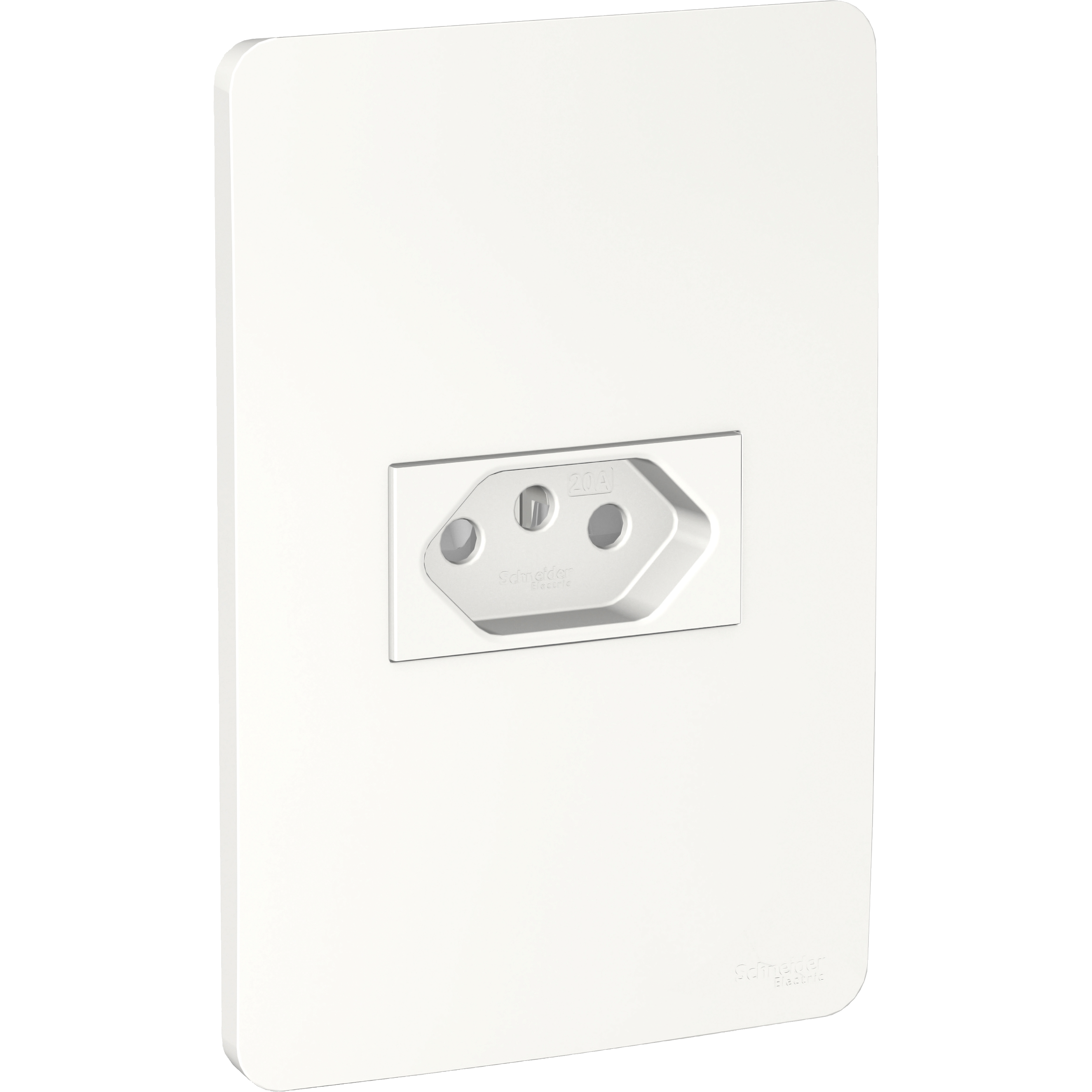 Encontraproduto.com.br - Conjunto Tomada BR 2P T 20A 250V Branco Orion - Schneider.
