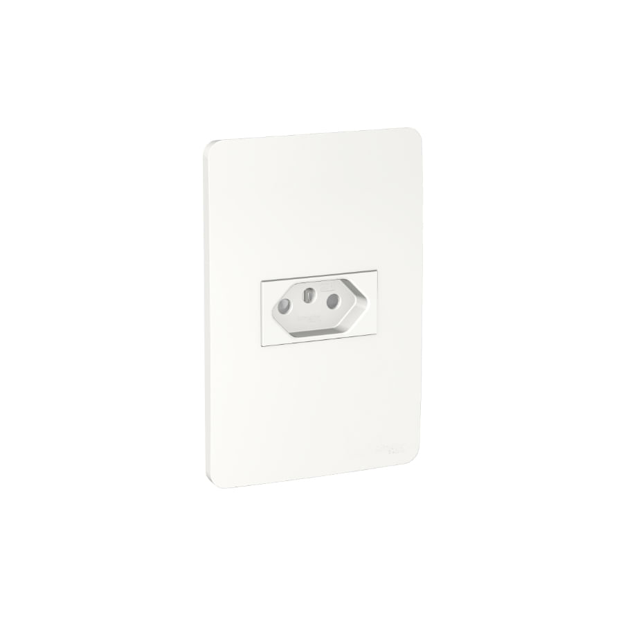 Encontraproduto.com.br - Conjunto Tomada BR 2P T 20A 250V Branco Orion - Schneider.