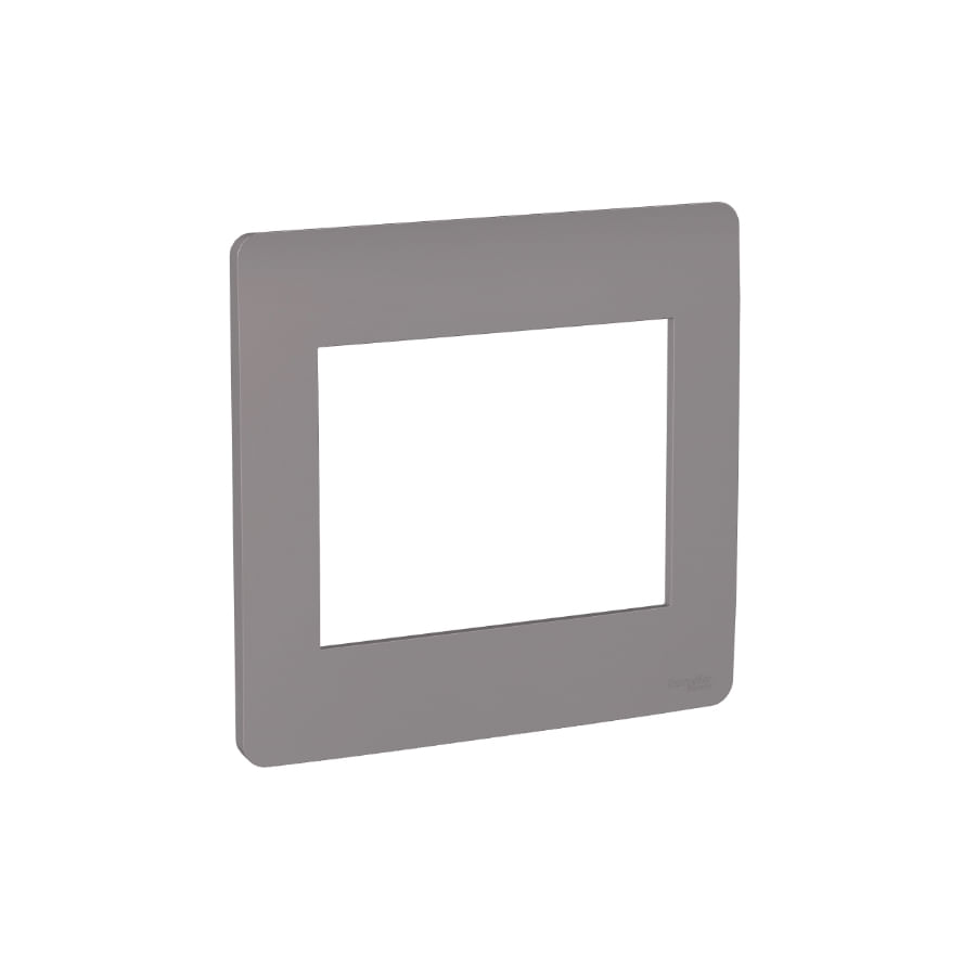 Encontraproduto.com.br - Placa 4X4 6 Postos Orion Axis Grey Schneider