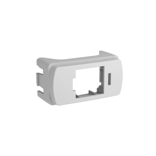 Módulo Tampa 1 Módulo Tomada Rj45 Furuk S3B74220 Branco Miluz Embalagem Com 2 Peças Schneider