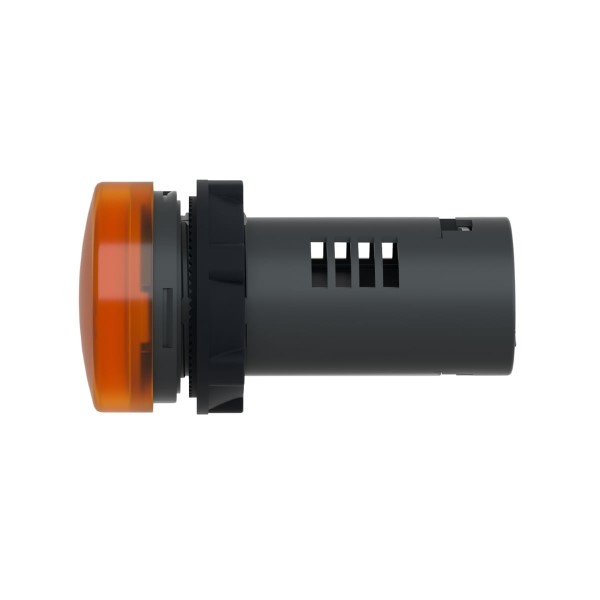 Encontraproduto.com.br - Sinaleiro Redondo 22Mm Monobloco Led 110V/Cc Laranja Plástico Xa2Evf5Lc Schneider