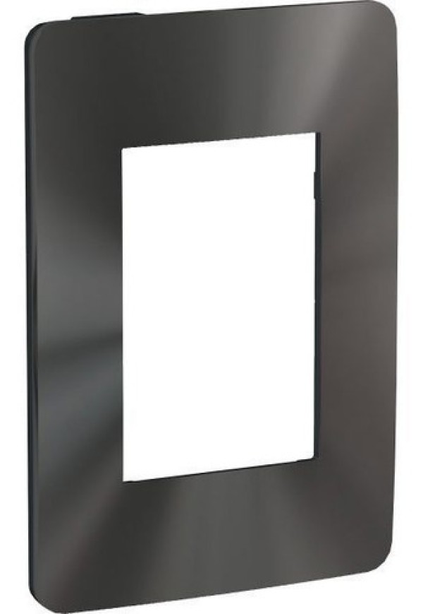 Placa 4X2 Para 3 Módulos S732103559 Grafite E Chrome Dark Orion Schneider