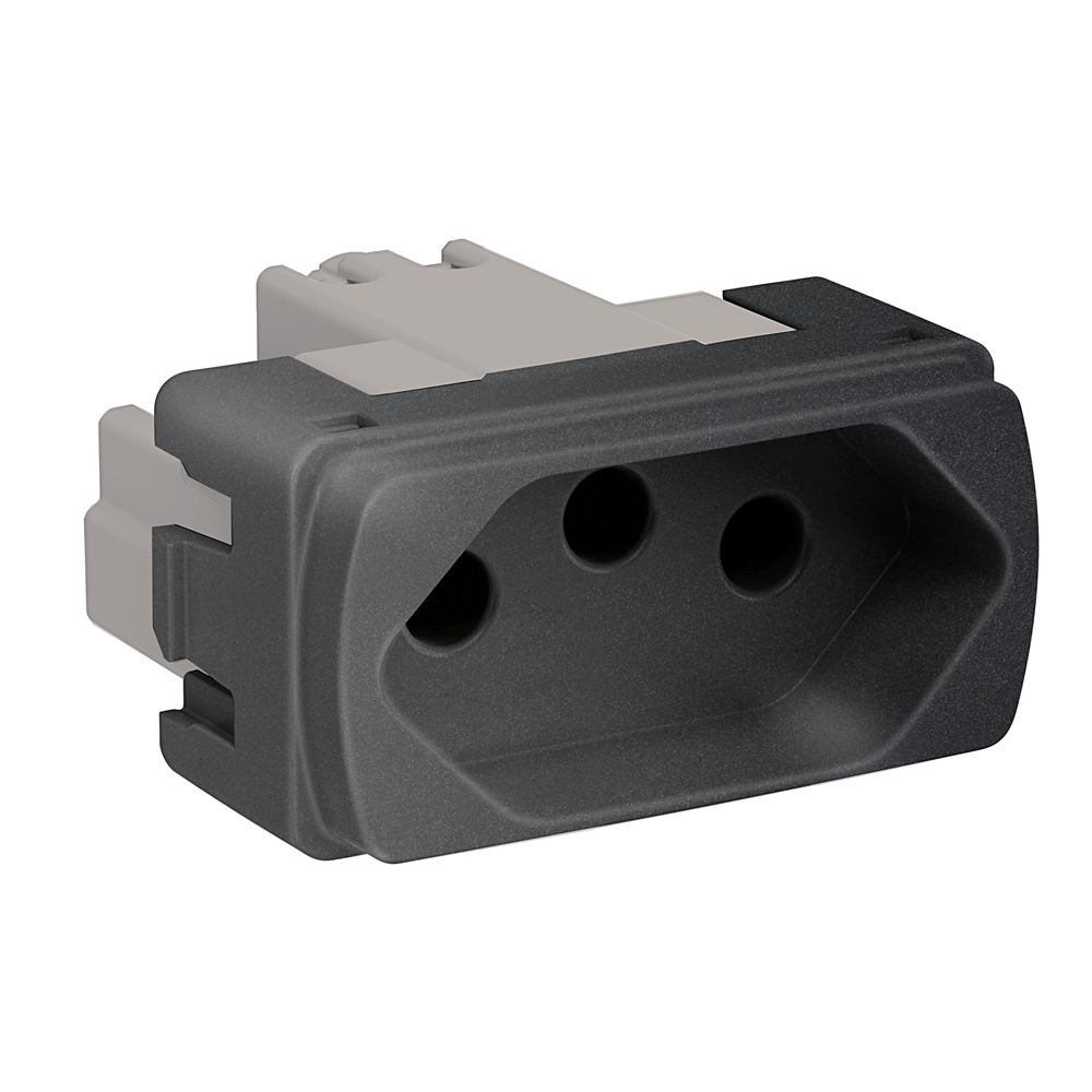 Módulo Tomada 2P+T 20A-250V Pb Grafite Miluz S3B70351 Schneider