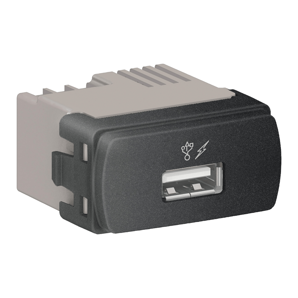Encontraproduto.com.br - Módulo Carregador Usb Grafite Miluz S3B70811 Schneider