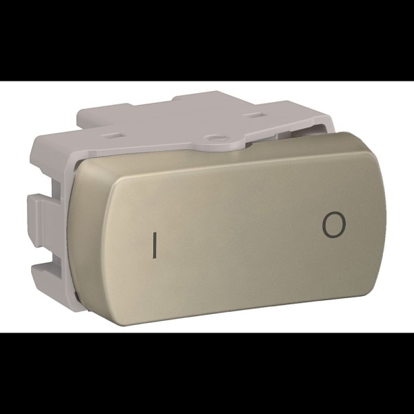 Encontraproduto.com.br - Módulo Interruptor Bipolar Simples 10A Miluz S3B72043 Dourado Schneider